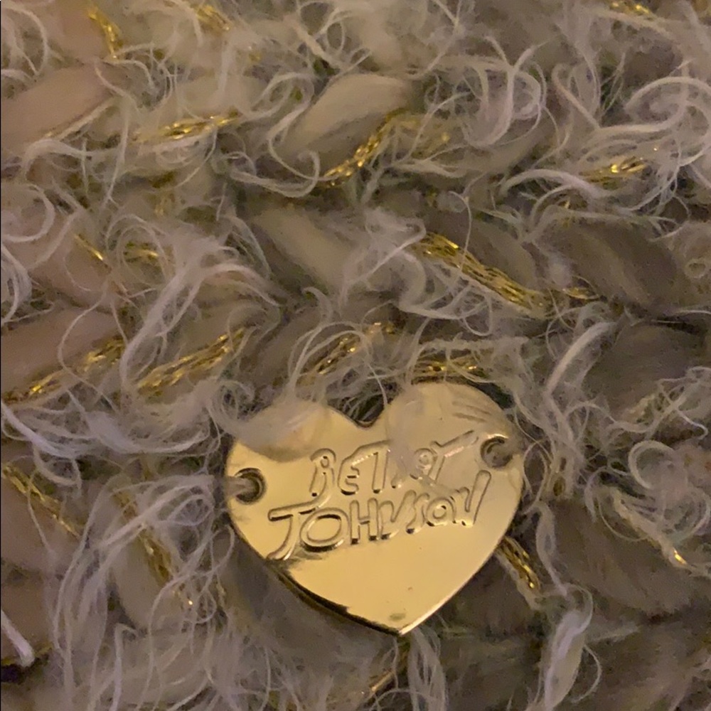 Betsey Johnson embellished infinity scarf